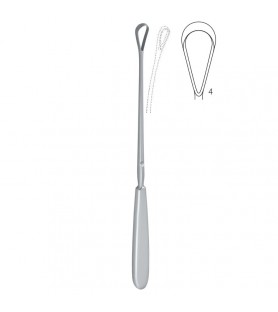 Curette uterine Sims malleable sharp Fig.4/11mm, 255mm