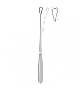 Curette uterine Sims malleable sharp Fig.1/7mm, 255mm