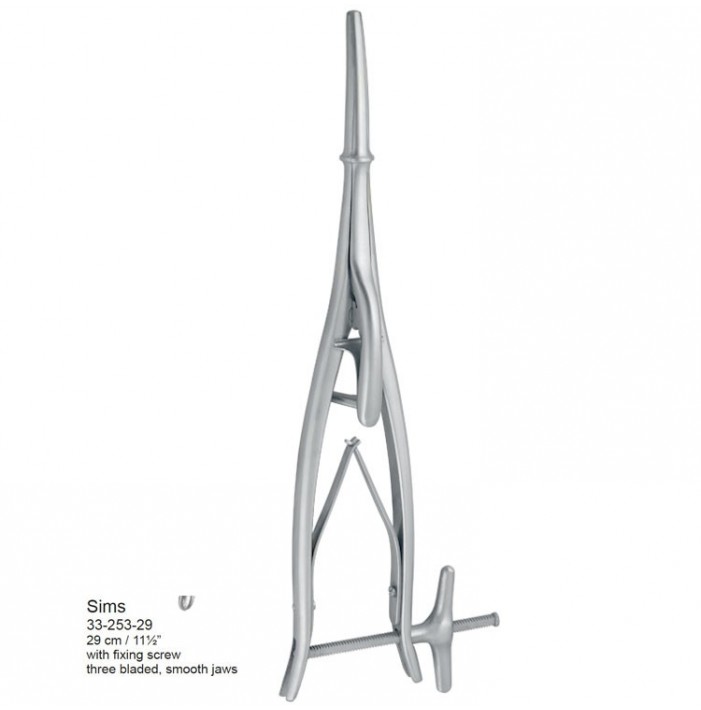 Rozszerzadło maciczne Sims trójłyżkowe gładkie 290mm