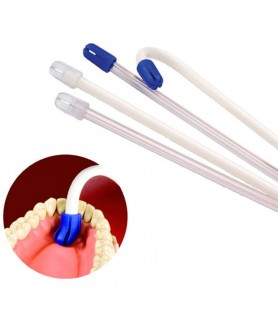 Saliva ejectors with soft tip white 15cm (Pack of 100 pieces)