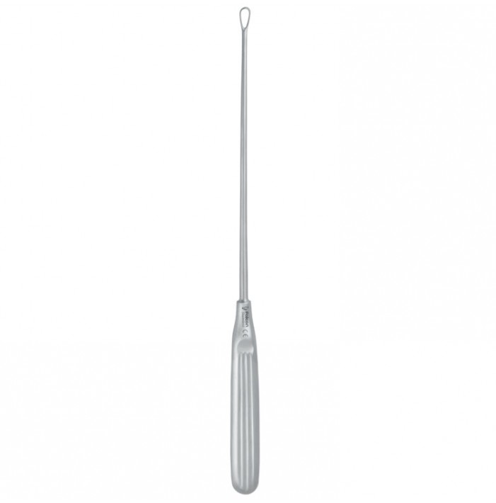 Curette uterine Sims malleable sharp Fig. 00/5mm, 280mm