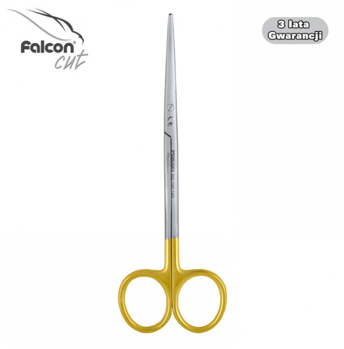 Falcon-Cut Nożyczki Metzenbaum Fino zagięte 145mm