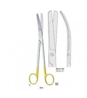 Falcon-Cut scissors uterine Sims blunt/blunt curved 200mm