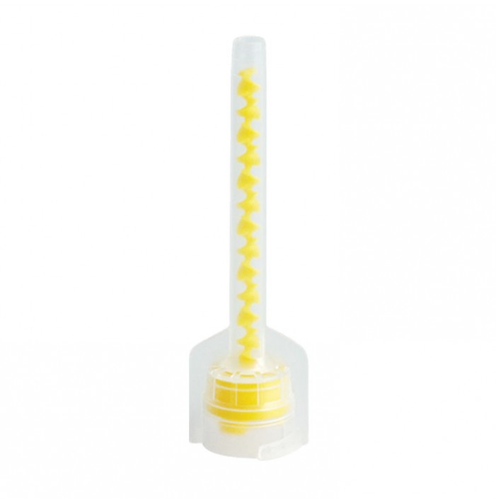 DENTALINE Mixing tips 1:1 small yellow (Pack of 50 pieces)