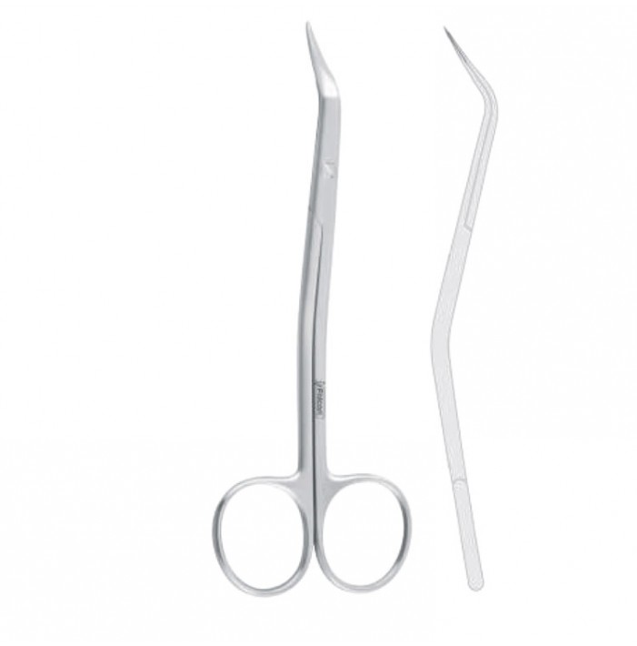 Scissors TMJ Dolwick-Reich disc resection s-shape 135mm