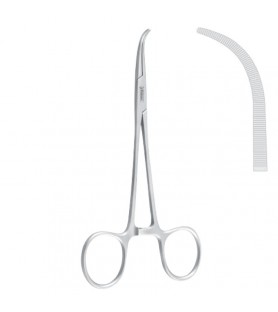 Forceps wire grasping Obwegeser fig.3 curved 205mm