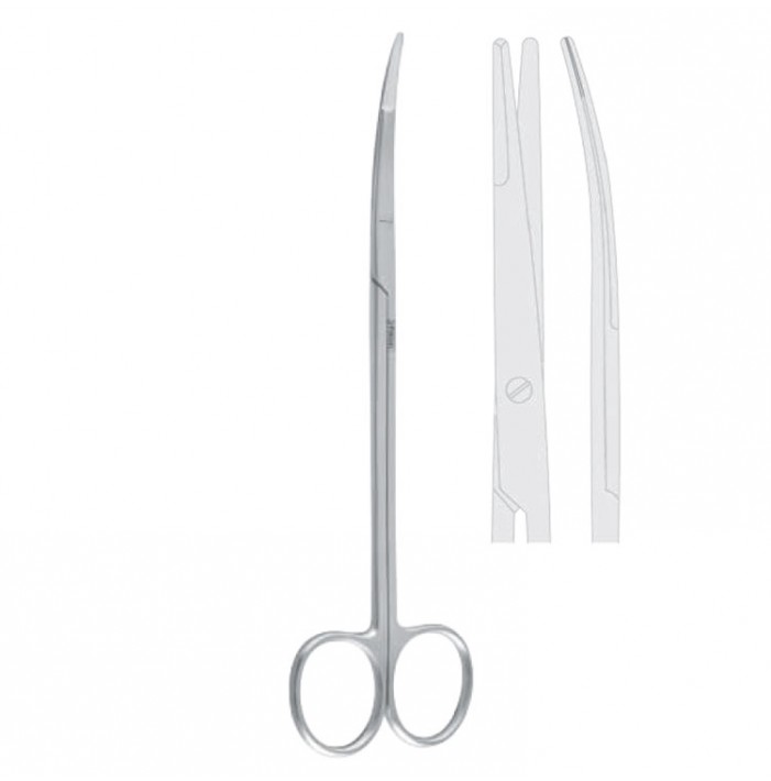 Scissors undermining Obwegeser curved 180mm