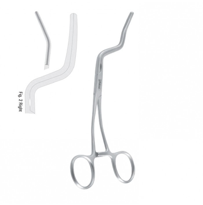 Clamp mylohyoid muscle Terry atraumatic right 170mm
