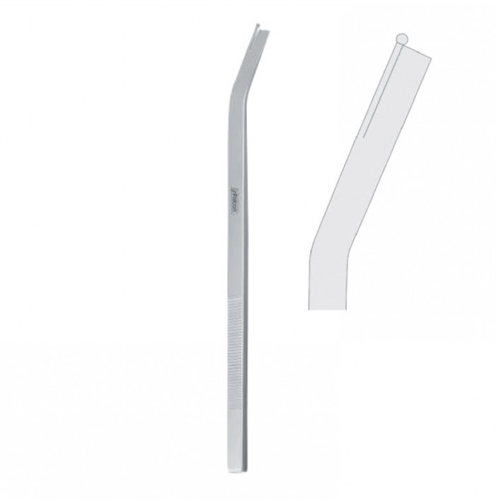 Osteotome nasal Bauer guarded curved 4mm, 205mm