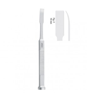 Osteotome ramus Tessier more-curved 10mm, 180mm