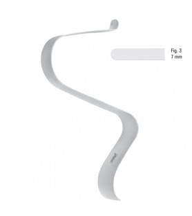 Retractor soft tissue Tessier s-shape fig.3, 125mm