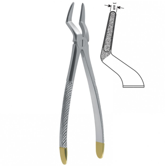 Diamond-Grip Extracting forceps European pattern fig. 51A