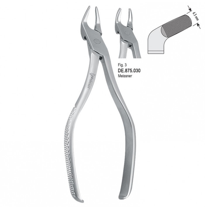 Extracting forceps Meissner fig. 3