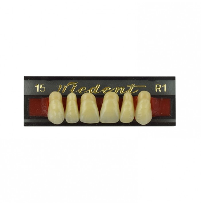 Estetic zęby akrylowe przednie górne fason 15, kolor R1, 6 szt.