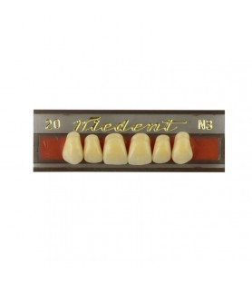 Estetic zęby akrylowe przednie górne fason 20, kolor G3, 6 szt.