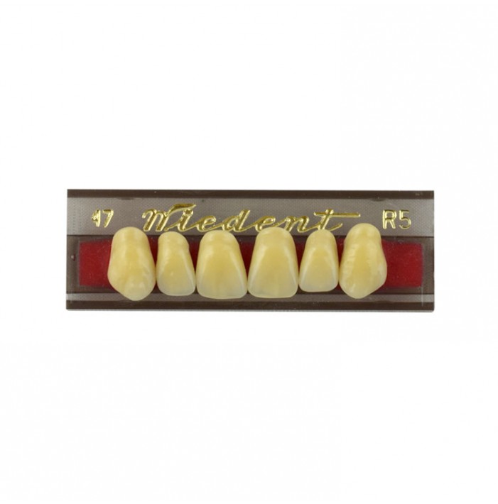 Estetic zęby akrylowe przednie górne fason 47, kolor R5, 6 szt.