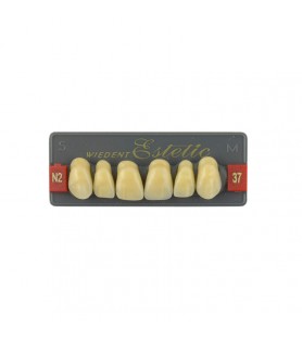 Estetic zęby akrylowe przednie górne fason 37, kolor N2, 6 szt.