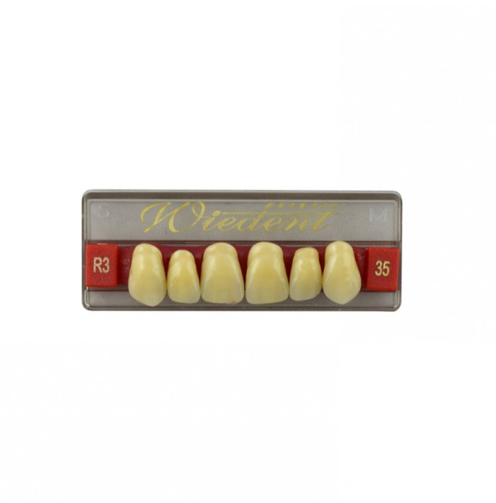 Estetic zęby akrylowe przednie górne fason 35, kolor R3, 6 szt.