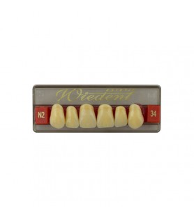 Estetic zęby akrylowe przednie górne fason 34, kolor N2, 6 szt.