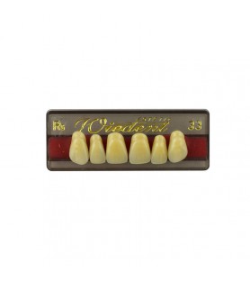 Estetic zęby akrylowe przednie górne fason 33, kolor R5, 6 szt.