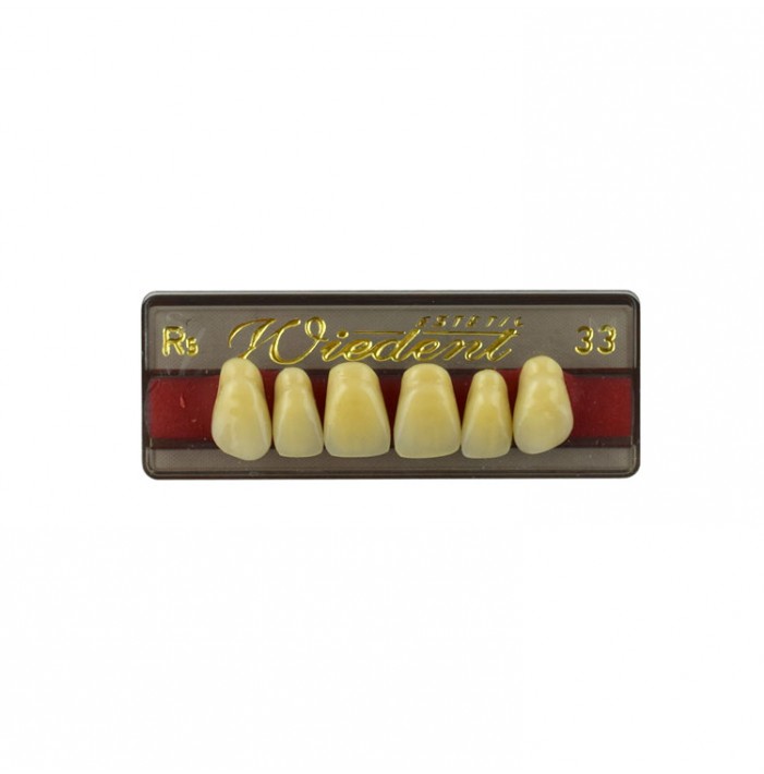 Estetic zęby akrylowe przednie górne fason 33, kolor R5, 6 szt.
