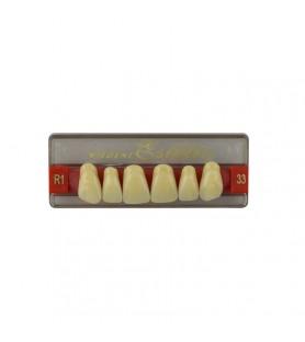 Estetic zęby akrylowe przednie górne fason 33, kolor R1, 6 szt.