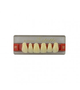 Estetic zęby akrylowe przednie górne fason 32, kolor R1, 6 szt.