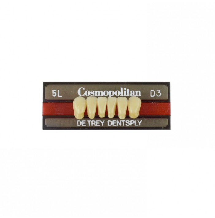 Cosmopolitan zęby akrylowe przednie dolne 5L, kolor D3, 6 szt.
