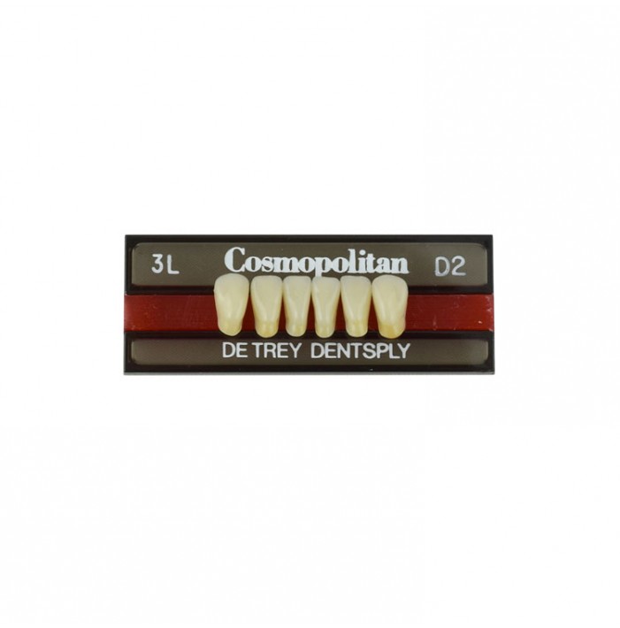 Cosmopolitan zęby akrylowe przednie dolne 3L, kolor D2, 6 szt.