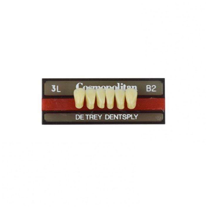 Cosmopolitan zęby akrylowe przednie dolne 3L, kolor B2, 6 szt.
