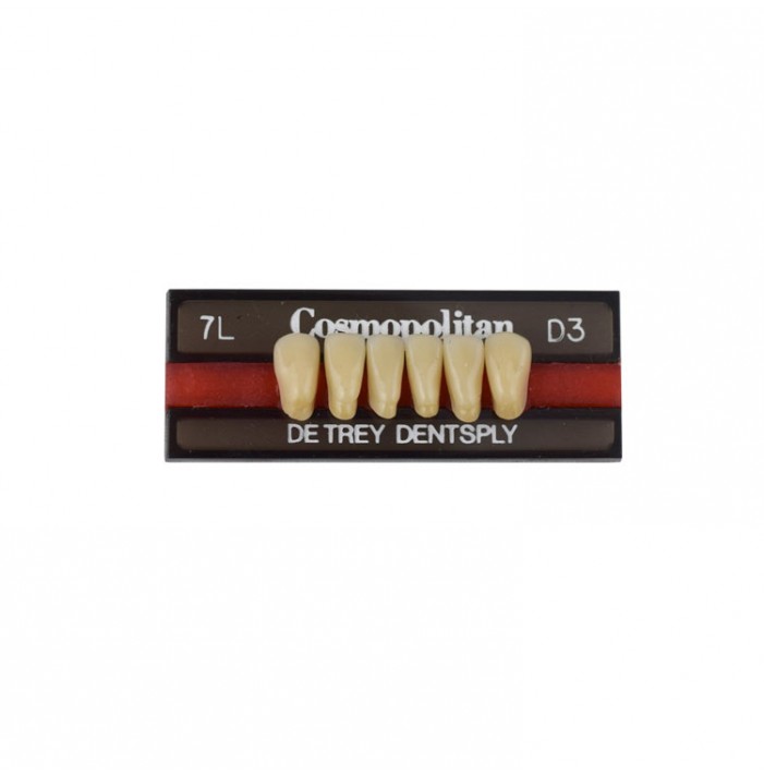 Cosmopolitan zęby akrylowe przednie dolne 7L, kolor D3, 6 szt.