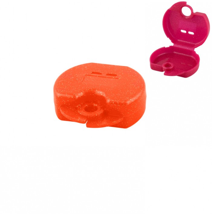 Pudełko ortodontyczne Euro Mini fluoroscencyjny pomarańczowy, 31 x 76 x 64mm (Opak. 10 szt.)