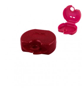 Pudełko ortodontyczne Euro Mini Metallic czerwony 31 x 76 x 64mm (Opak. 10 szt.)