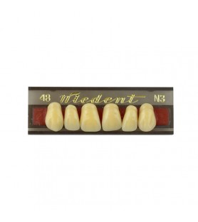 Estetic zęby akrylowe  przednie górne 48, kolor N3, 6 szt.