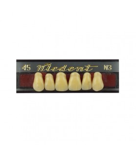 Estetic zęby akrylowe  przednie górne 45, kolor N3, 6 szt.