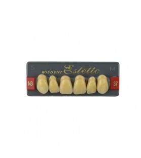 Estetic zęby akrylowe  przednie górne 37, kolor N3, 6 szt.