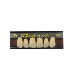 Estetic zęby akrylowe  przednie górne 35, kolor B3, 6 szt.