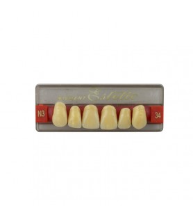 Estetic zęby akrylowe  przednie górne 34, kolor N3, 6 szt.