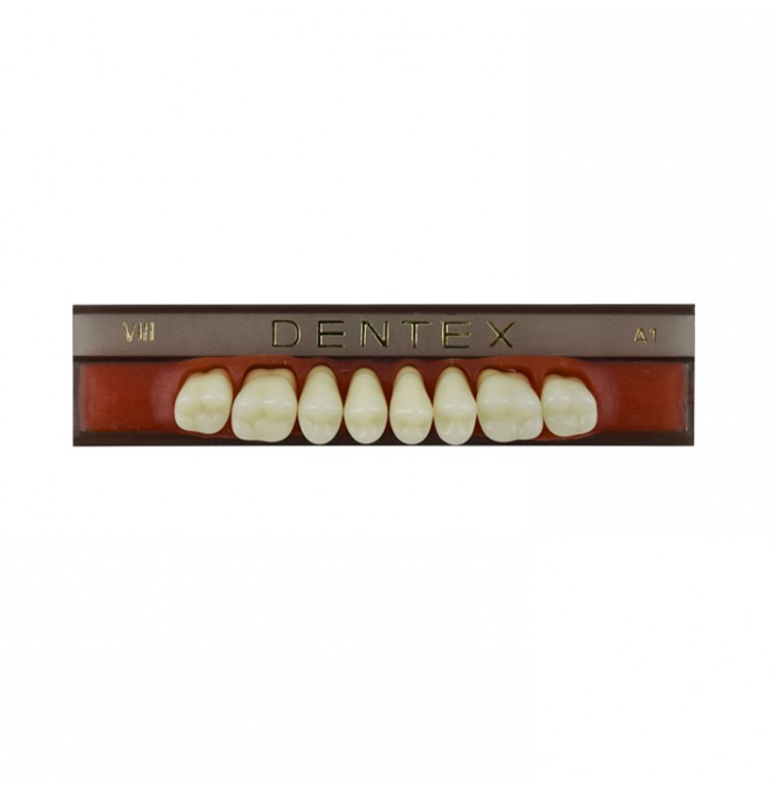 Zęby akrylowe boczne górne VIII, kolor A1, 8 szt.