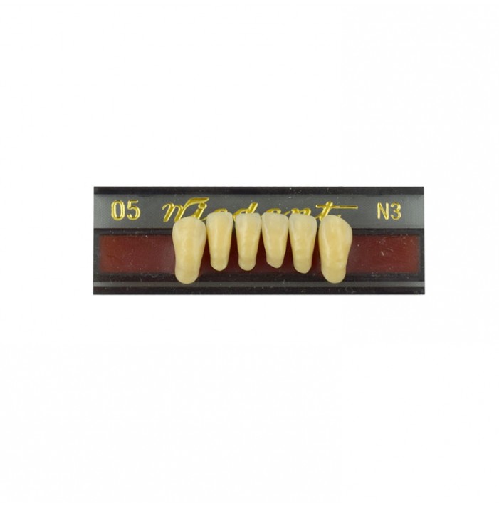 Estetic zęby akrylowe przednie dolne 05, kolor N3, 6 szt.
