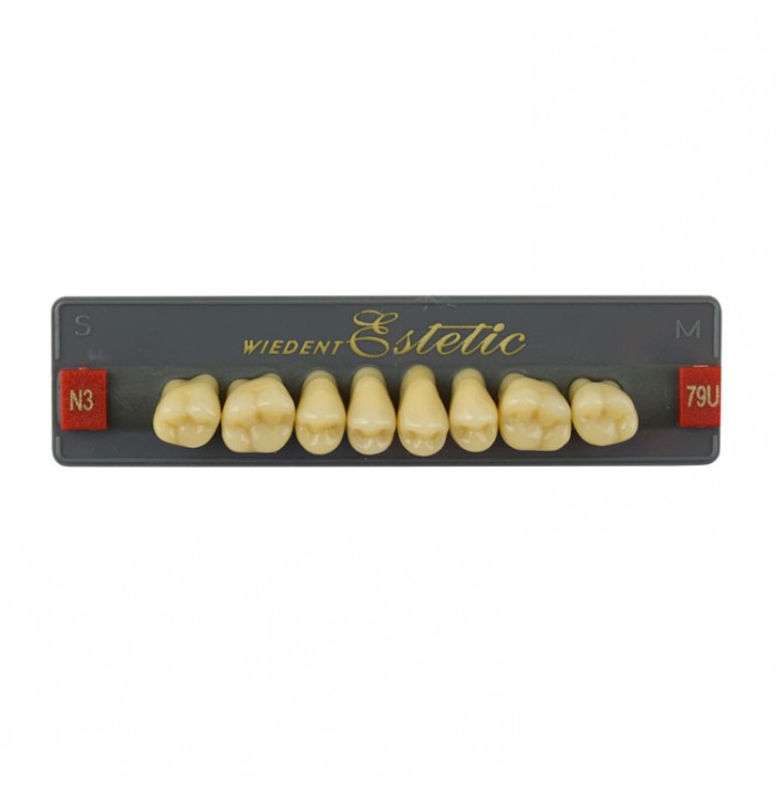 Estetic zęby akrylowe boczne górne 79, kolor N3, 8 szt.
