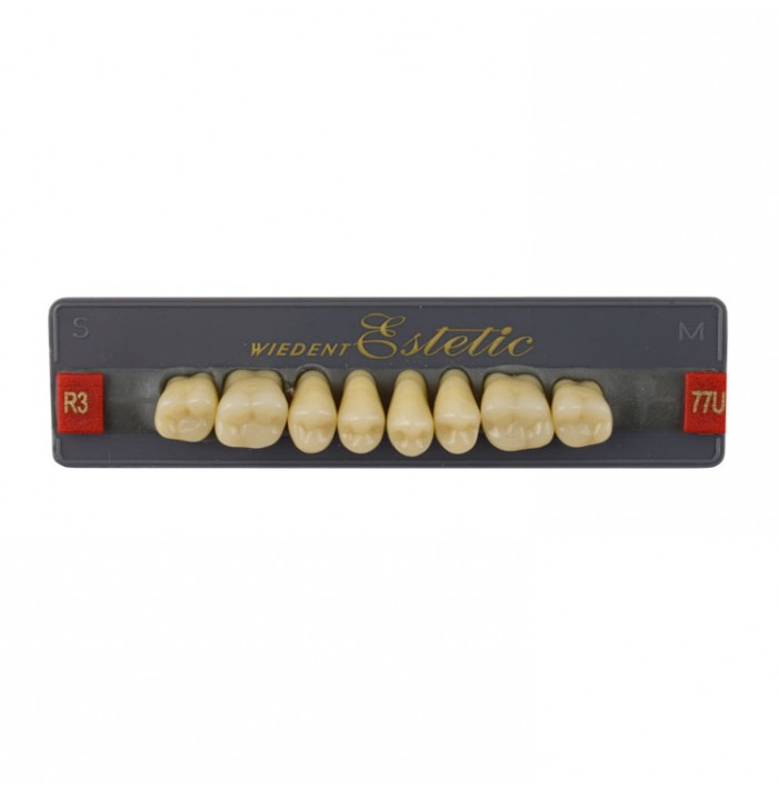 Estetic zęby akrylowe boczne górne 77, kolor R3, 8 szt.
