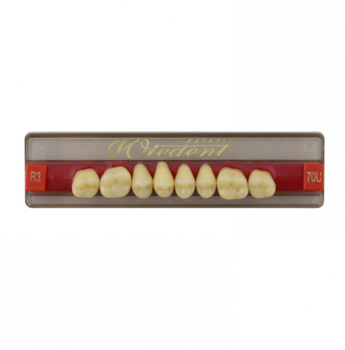 Estetic zęby akrylowe boczne górne 70, kolor R3, 8 szt.