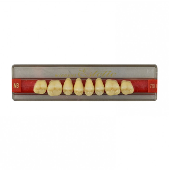 Estetic zęby akrylowe boczne górne 70, kolor N3, 8 szt.