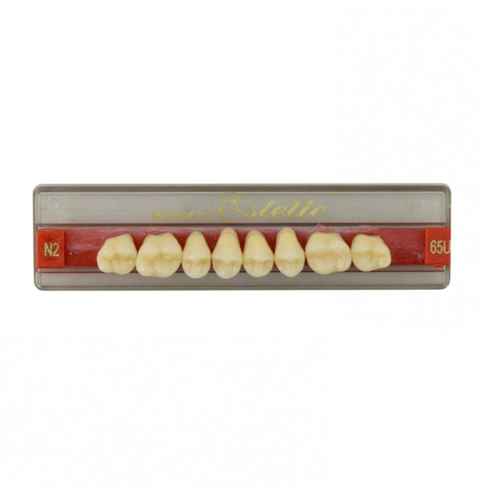 Estetic zęby akrylowe boczne górne 65, kolor N2, 8 szt.