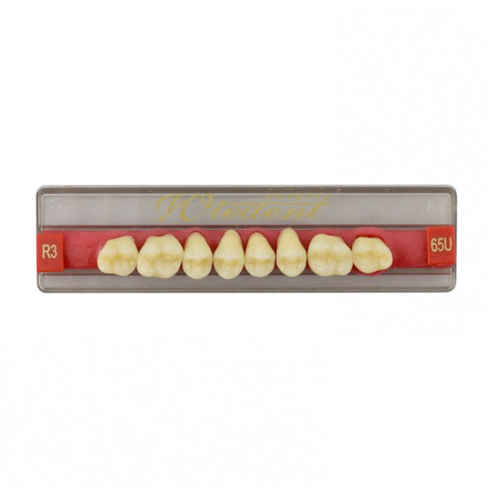 Estetic zęby akrylowe boczne górne 65, kolor R3, 8 szt.