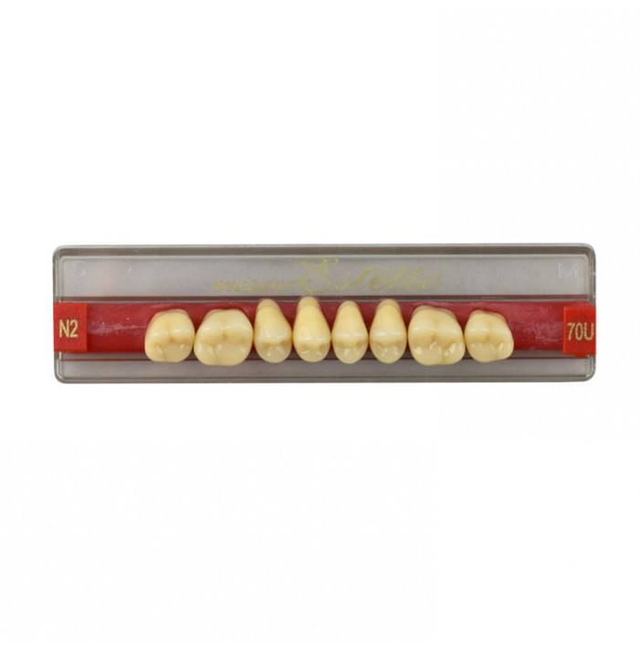 Estetic zęby akrylowe boczne górne 70, kolor N2, 8 szt.