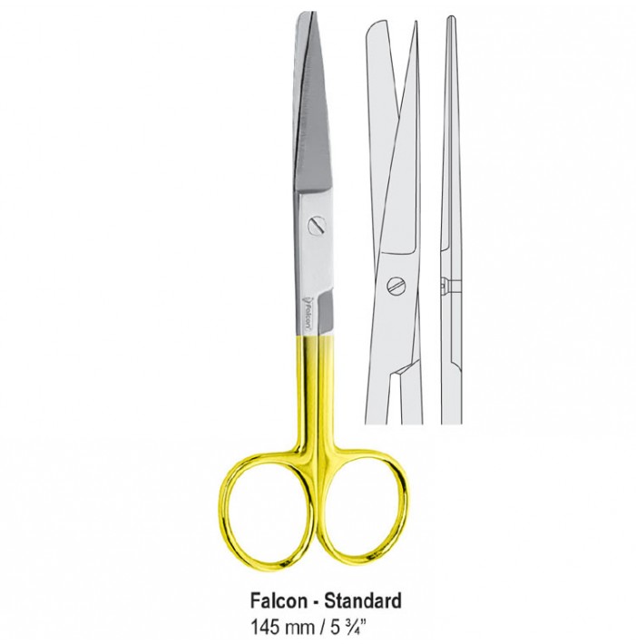 Falcon-Cut scissors left handed Falcon-Standard bl/sh straight 145mm