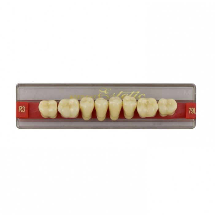 Estetic zęby akrylowe boczne dolne 79, kolor R3, 8 szt.