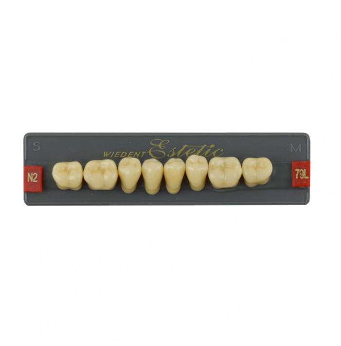 Estetic zęby akrylowe boczne dolne 79, kolor N2, 8 szt.